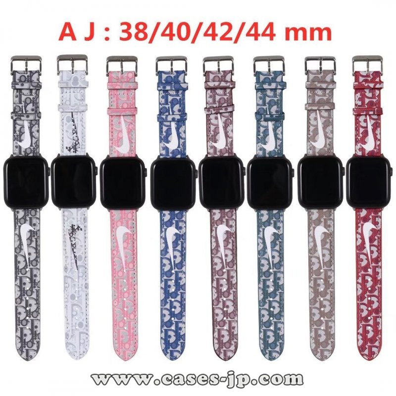 2021 高品質 人気 NIKE * DIOR Apple Watch Series 1/2/3/4/5 バンド 腕時計交換バンド 男女兼用[#case2021030418]