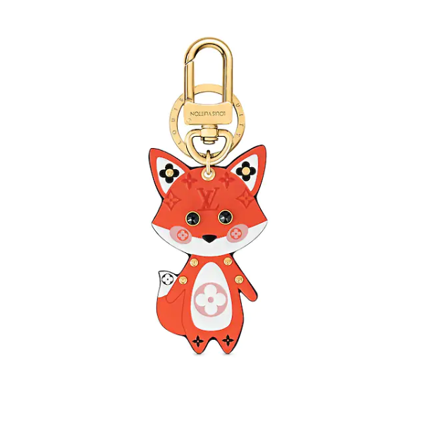LOUIS VUITTON (ルイ・ヴィトン) 狐 モノグラム アニマル チャーム キーホルダー キーリング 飾り 鞄飾り 芸能人愛用 財布飾り プレゼント勧め 海外通販 送料無料[#05186]